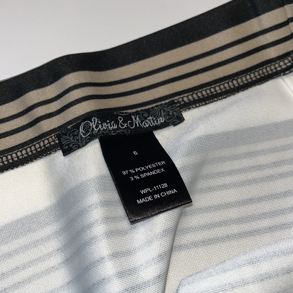 Olivia and Martin Size 6 Striped Skirt - Picture 4 of 5